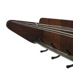 Vintage Wandkapstok Teak En Chroom Jaren 60/70 thumbnail 12