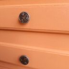 Vintage Brocante Dressoir, Kast Met Vitrine Gedeelte, Kastje thumbnail 12