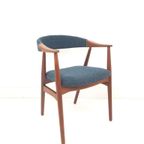 Deense Vintage Farstrup Stoel Blauw Model 213 Thomas Harlev thumbnail 6