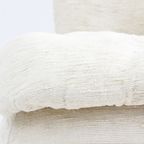 Vintage Italiaanse Altana Design Fauteuil 1970s Beige Linen thumbnail 6
