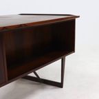 Rosewood Boomerang Desk By Peter Løvig Nielsen For Hedensted Møbelfabrik Denmark 1950S thumbnail 17