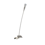 Hala Zeist - Vloerlamp - Geborsteld Staal - Gesatineerd Glas - Post Modern - 90's thumbnail 2