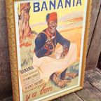 Authentiek Reclame Karton, Herdrukt Door Banania 80'r Jaren. thumbnail 5