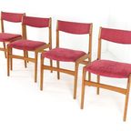 Set 4 Erik Buch Model 89 Stoelen Eetkamerstoelen 'tjele' Vintage thumbnail 13