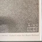 M.C. Escher Kunst-Print Poster Encounter In Aluminium Lijst thumbnail 3