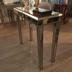 Mirrored Side Table Regency Mid Century Vintage thumbnail 5