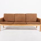 Mid-Century Hans Wegner Sofa / Bank /  3 Zitsbank Model Ge55 By Getama thumbnail 3