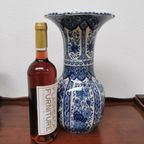 Vintage Delftsblauwe Vaas Tulpvaas Porselein thumbnail 3