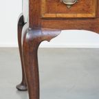 Prachtige, Charmante Vroeg 18E Eeuwse Engelse Eikenhouten Kast/ Chest On Stand/ Highboy thumbnail 8