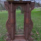 Carved Wooden Newari Window From Nepal thumbnail 13