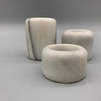 Set Vintage Marmer Theelichthouders 3 Stuks thumbnail 5