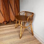 Frans Rotan Bamboe Bureautje Sidetable Vintage Jaren 60 thumbnail 5