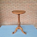 Antieke Wijntafel Plantentafel Ronde Bijzettafel thumbnail 6