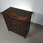 Particularly Cool English Chest Of Drawers / Chest Of Drawers. Dated (charles 2 Era). Made Of Sol thumbnail 21