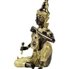 Brons Boeddha Sculptuur Beeld Thailand Gouden Khon Godin 23Cm thumbnail 7