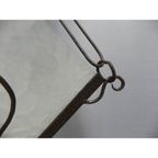 Art Deco Hanglamp Met 4 Gewolkte Glazen Platen thumbnail 14