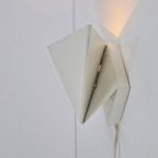 Vintage Postmodern Ikea V9005 Wandlamp Ivoor Metaal Lamp ‘70 thumbnail 5