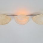 Set 3 Vintage Albast Natuursteen Wandlamp Spain Marmer ‘70 thumbnail 4