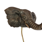Olifanten Wandlamp Massief Messing thumbnail 3