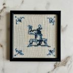 4x Dlefsblauwe Tegel Als Burduurwerk thumbnail 10