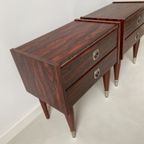 Mid Century Nachtkastjes Van Teak Hout thumbnail 3