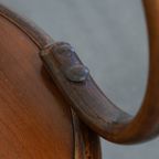 Prachtige Antieke Houten Design Stoel Van Mundus Voor Thonet Met Armleuningen thumbnail 12