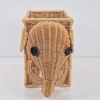 Vintage Rotan Olifant Tijdschriftenrek Lectuurbak ‘70 Pitrie thumbnail 6