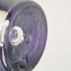 Vintage Scandinavische Design Vaas Paars Glas ‘60 Art Vase thumbnail 4