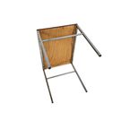 Vintage - Teakhout - Bijzettafel Chroom - Industrieel - Holland - 60'S thumbnail 4