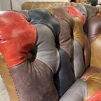 Hensford Patchwork / Multicolor Chesterfield Clubfauteuil thumbnail 6