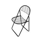 Niels Gammelgaard - Ikea - Wire Chair - Foldable - Black - Multiple In Stock - 1980’S thumbnail 2