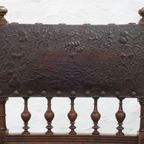 Set Of 3 Renaissance Chairs In Oak And Embossed Leather, 19Th Century, Belgium Prijs/Set thumbnail 7