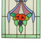 Art Deco Glasraam Glas In Lood Decoratief Bloemen Zonnevanger thumbnail 9