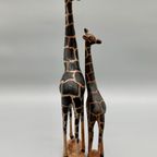 Set Vintage Houten Giraffen thumbnail 5