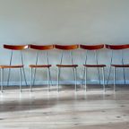 5X Italiaans Vintage Eetkamerstoelen Bonaldo thumbnail 8