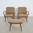 Set Vintage Fauteuils Teak ´60 Scandinavisch Mid Century thumbnail 4