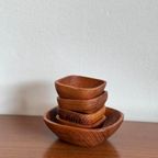 Vintage Teakhouten Schaaltjes Jaren 70 thumbnail 4