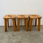 3x Vintage Design Kruk - Fins - Grenen - Olof Ottolin thumbnail 6