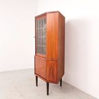 Deens Hoek Vitrine Kast, 1960s thumbnail 4