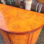Antieke Wortelnoten Houten Commode Wandconsole, Wandkast, H thumbnail 6