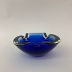 Mid Century Design Set Of 4 Blue Murano Glass Bowls, 1970’S thumbnail 4