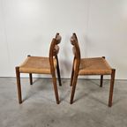 Vintage Deense Stoelen, Niels Møller Model 84 thumbnail 12