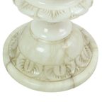 Vintage Verlichte Bijzettafel Zuil Pilaar Lamp Albast Natuursteen thumbnail 15