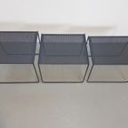 Vintage Zwart Metaal Bijzettafel Mimi Set Nesting Tables '80 thumbnail 9