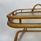 Vintage Rotan Tafel Bijzettafel Rohe Noordwolde Jaren 60 thumbnail 9