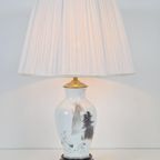 Vintage Haruo Momoki Franklin Porselein Tafellamp 80 Japandi thumbnail 11