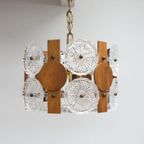 Deense Vintage Hanglamp Teak Glas thumbnail 4