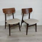 Vintage Louis Van Teeffelen 'Stavanger' Stoelen Voor Wébé thumbnail 2