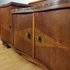 Vintage Mid Century Art Deco Tv Meubel, Dressoir Marmer Blad thumbnail 20