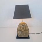 Hollywood Regency Tafel Lamp Farao Deknudt Jansen Stijl. thumbnail 3